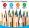 48 Pcs Rainbow Colored Pencils Bulk 7 Color in 1 Wooden Rainbow Pencil with 4 Pieces Sharpener
